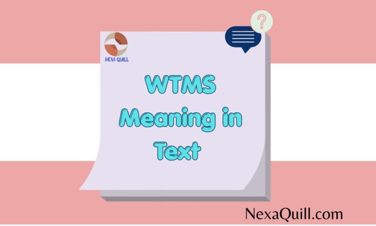 WTMS Meaning in Text Messages