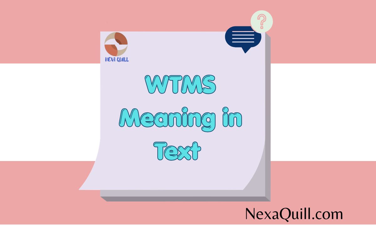 WTMS Meaning in Text Messages