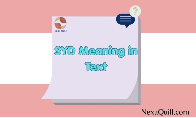 SYD Meaning in Text