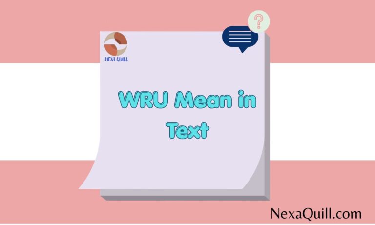WRU Mean in Text
