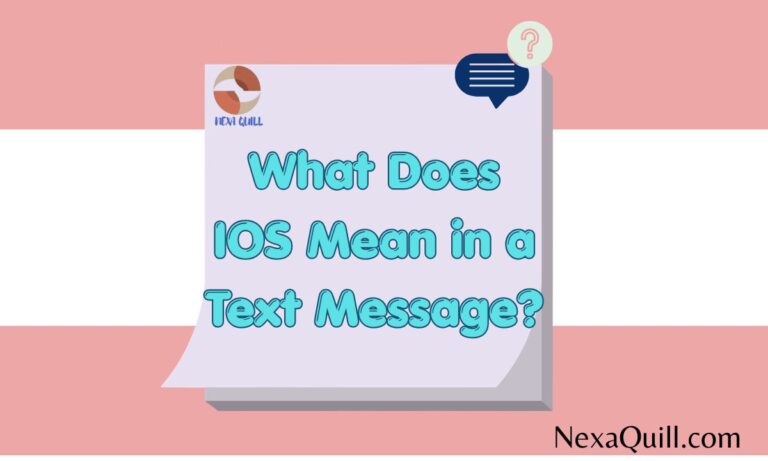 What Does IOS Mean in a Text Message
