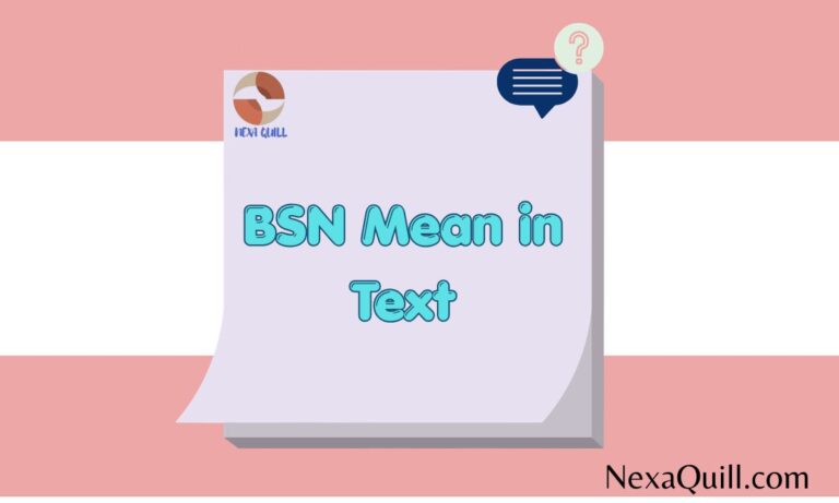 BSN Mean in Text