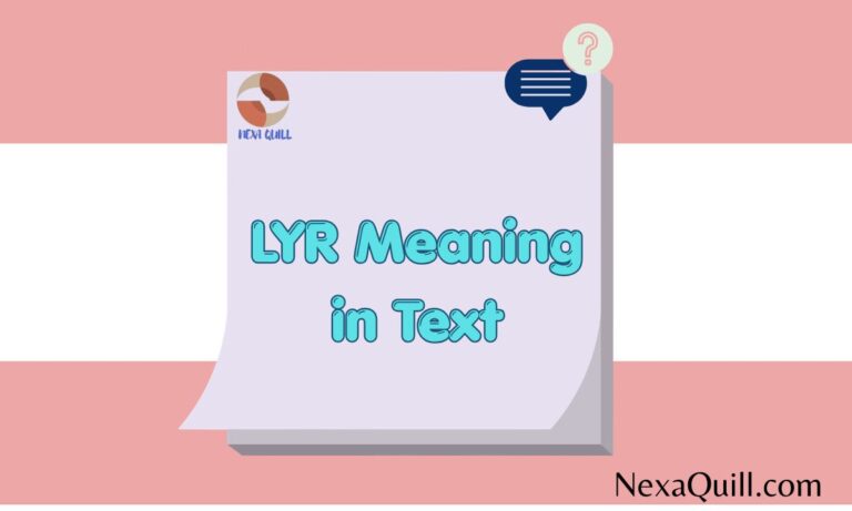 LYR Meaning in Text